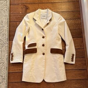 Vintage Michele Negri Firenze Ivory Corduroy Jacket
